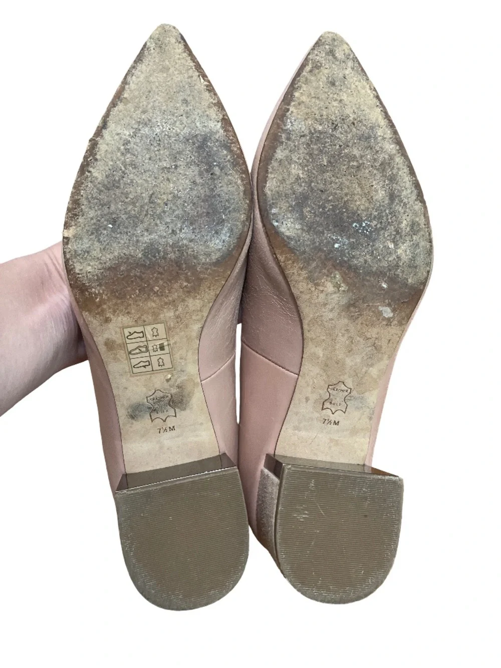 Tory Burch Women's 7.5 Pink Pointed Toe Flats